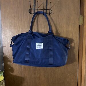 LOVEVOOK Navy Travel Duffle Bag Set – Large Weekender +Small Crossbody Bag (NWT)